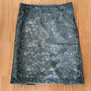 COVINGTON Black Pencil Skirt Lace Overlay SIZE 10